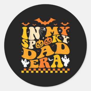 In mijn griezelige papa tijdperk Halloween Grappig Ronde Sticker