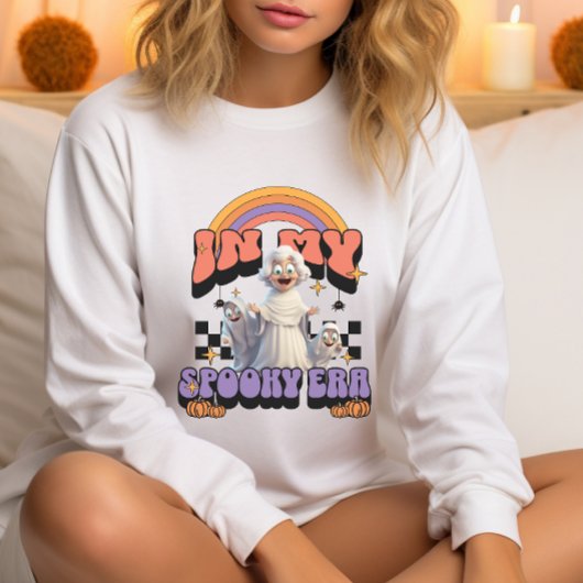 In mijn griezelige tijdperk oma spook Halloween Trui