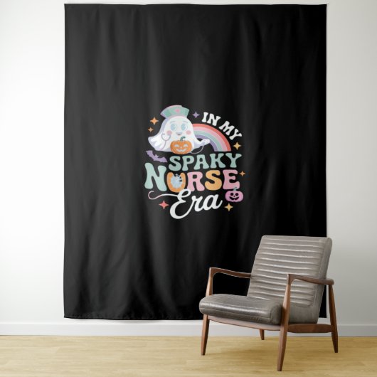 In mijn griezelige verpleegster tijdperk Halloween Wandkleed (In situ)