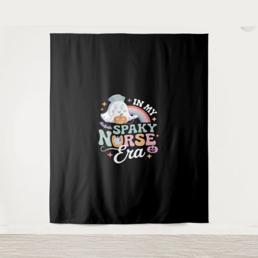 In mijn griezelige verpleegster tijdperk Halloween Wandkleed (Voorkant)