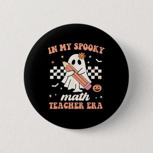 In mijn griezelige Wiskunde leraar Era Groovy Retr Ronde Button 5,7 Cm