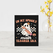 In Mijn Griezelige Wiskunde Leraar Tijdperk Groovy Kaart (Gele Bloem)