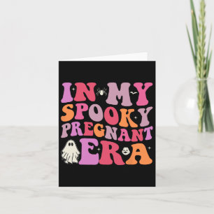 In mijn griezelige zwangere tijdperk Halloween zwa Kaart