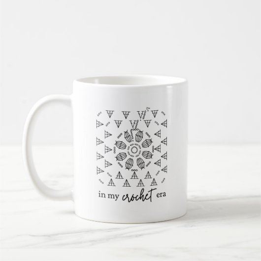 In mijn haaktijdperk koffiemok (Links)