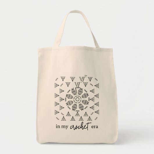 In mijn haaktijdperk tote bag (Voorkant)