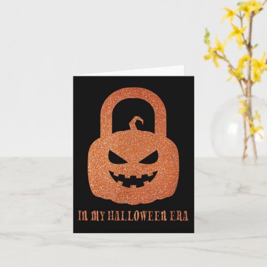 In mijn Halloween tijdperk, pompoen Show-meisje Fu Kaart (Gele Bloem)