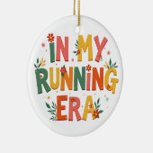 In mijn hardlooptijdperk, grappig hardloopcadeau v keramisch ornament (Rechts)