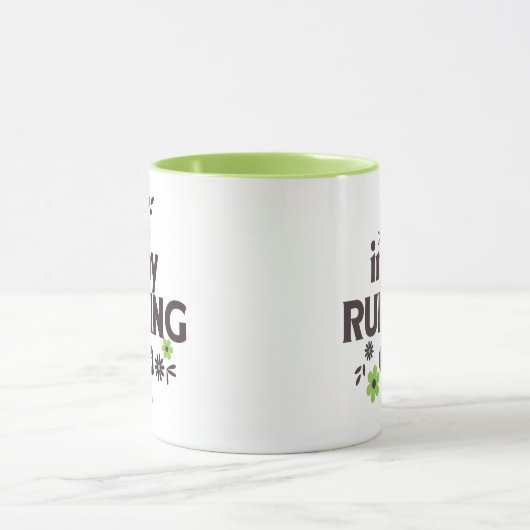 In mijn hardlooptijdperk, grappig hardloopcadeau v mok (Midden)