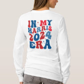 In Mijn Harris Era Retro Groovy Kamala Harris 2024 T-shirt (Achterkant)