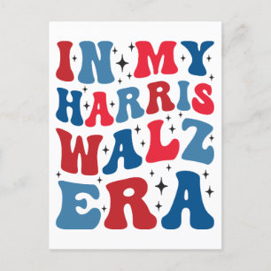 In mijn Harris Walz Era Kamala 2024 verkiezing ste Feestdagenkaart