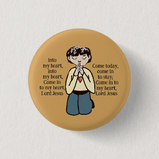 In mijn hart Heer Jezus Bladwijzer Ronde Button 3,2 Cm