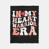 In mijn hart krijger tijdperk CHD hartziekte Aware Fleece Deken (Voorkant)