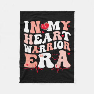 In mijn hart krijger tijdperk CHD hartziekte Aware Fleece Deken