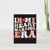 In mijn hart krijger tijdperk CHD hartziekte Aware Kaart (Voorkant)