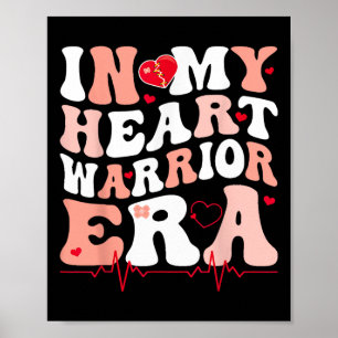 In mijn hart krijger tijdperk CHD hartziekte Aware Poster