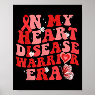 In mijn hart Warrior Era Hartziekte bewustzijn We Poster
