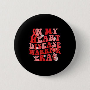 In mijn hart Warrior Era Hartziekte bewustzijn Wij Ronde Button 5,7 Cm