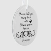 In mijn hartstilstand gepersonaliseerd ornament (voorkant)