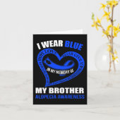 In mijn herinnering aan mijn broer ALOPECIA BEWUST Kaart (Gele Bloem)