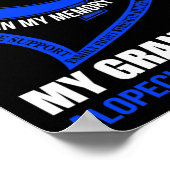 In mijn herinnering aan mijn kleinzoon ALOPECIA BE Poster (Hoek)