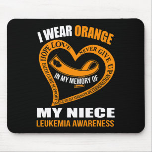 In mijn herinnering aan mijn nichtje LEUKEMIA AWAR Muismat