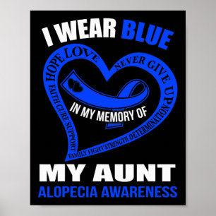 In mijn herinnering aan mijn tante ALOPECIA BEWUST Poster