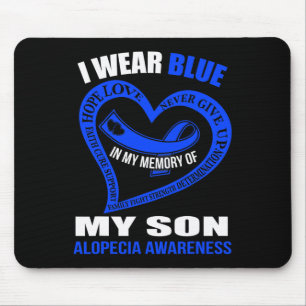 In mijn herinnering aan mijn zoon ALOPECIA AWARE Muismat