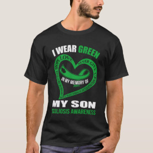 In mijn herinnering aan mijn zoon SCOLIOSIS AWARE T-shirt