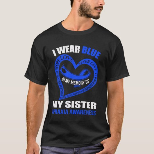 In mijn herinnering aan mijn zus APRAXIA AWARE T-shirt (Voorkant)