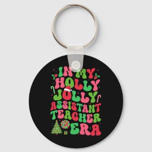 In mijn Holly Xmas Jolly Instant Teacher Era Kerst Sleutelhanger