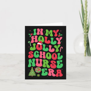 In mijn Holly Xmas Jolly School Nurse Era Kerstmis Kaart