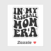 In mijn honkbal mam tijdperk sticker (Vel)