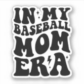 In mijn honkbal mam tijdperk sticker (Voorkant)