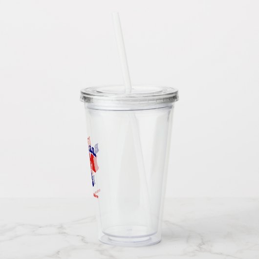 IN MIJN HONKBAL MOEDER ERA RETRO TEAM NAAM ACRYL DRINKBEKER (Links)