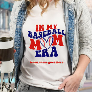 IN MIJN HONKBAL MOEDER ERA  RETRO TEAM NAAM T-SHIRT