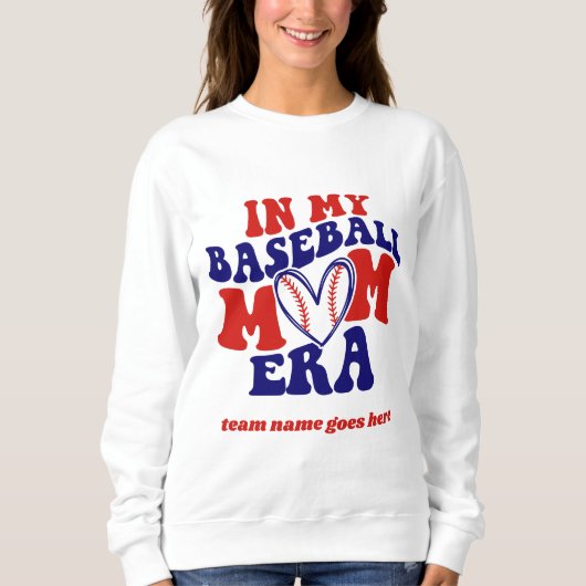 IN MIJN HONKBAL MOEDER ERA RETRO TEAM NAAM TRUI (Voorkant)