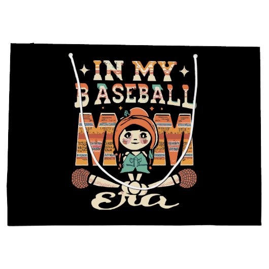 In Mijn Honkbal Moeder Tijdperk Groot Cadeauzakje (Achterkant)