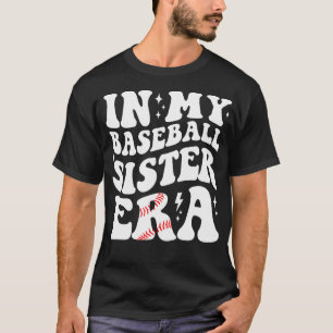In mijn honkbalzus Era Groovy  honkbal T-shirt