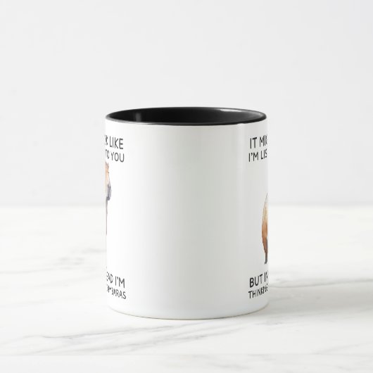 In mijn hoofd denk ik aan capibara's mok (Midden)