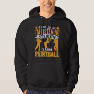 In mijn hoofd die Paintball speelt Hoodie