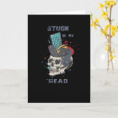 In mijn hoofd geplakt kaart (Gele Bloem)