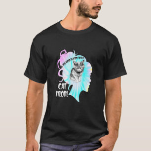In mijn hoofd is een moeilijke kattenmoeder spreuk t-shirt