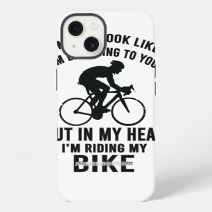 In mijn hoofd rijd ik op mijn fiets T-Shirt iPhone 13 Hoesje