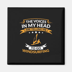 In mijn hoofd wil ik windsurfen magneet