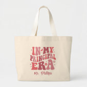 In mijn hoofdtijdperk retro gepersonaliseerd grote tote bag (Voorkant)