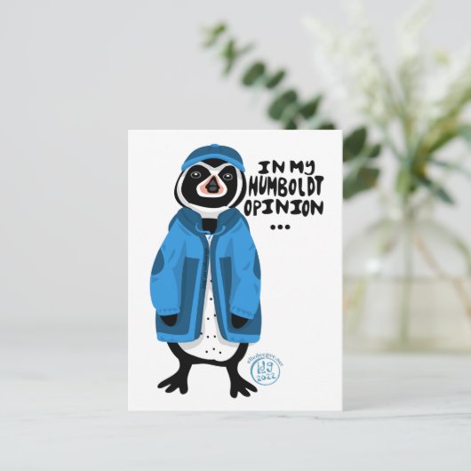 In mijn Humboldt advies... Penguin Feestdagenkaart (Staand voorkant)