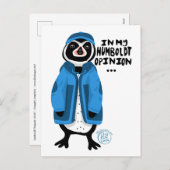 In mijn Humboldt advies... Penguin Feestdagenkaart (Voorkant / Achterkant)