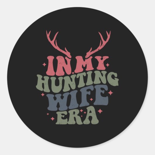 In mijn jachttijd ronde sticker (Voorkant)