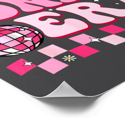 In Mijn Jonas Tijdperk Grappige Jonas Groovy 80's  Poster (Hoek)