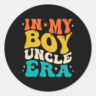 In mijn jongen oom tijdperk Beste oom geschenken v Ronde Sticker